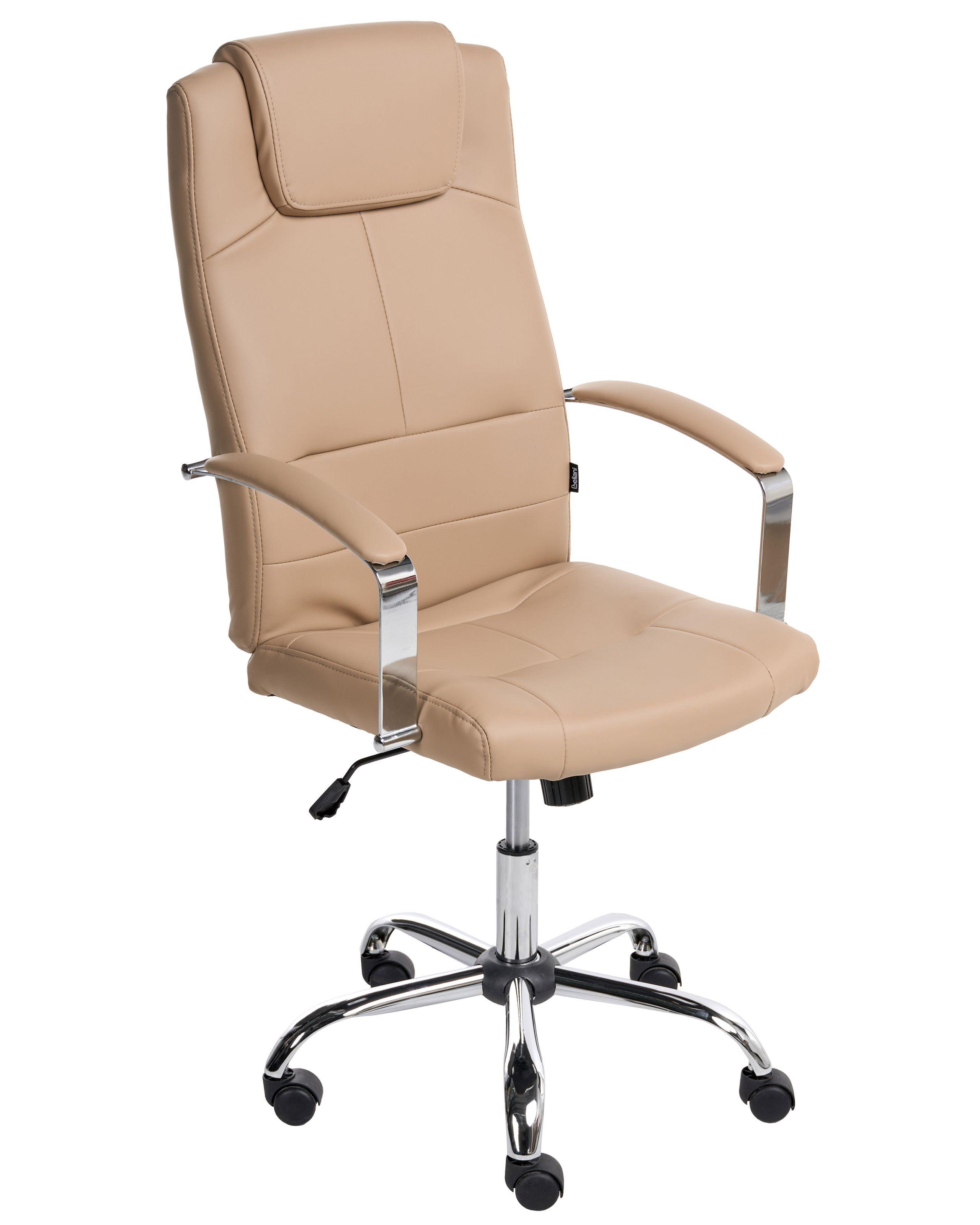 Beliani Fauteuil de bureau en Cuir PU Traditionnel WINNER  