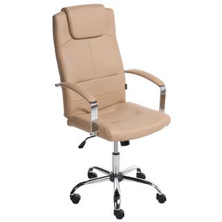Beliani Fauteuil de bureau en Cuir PU Traditionnel WINNER  