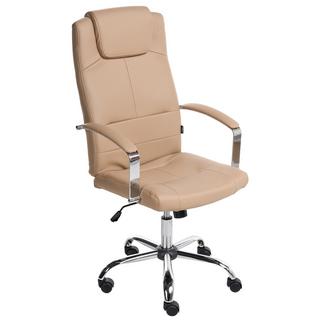 Beliani Fauteuil de bureau en Cuir PU Traditionnel WINNER  