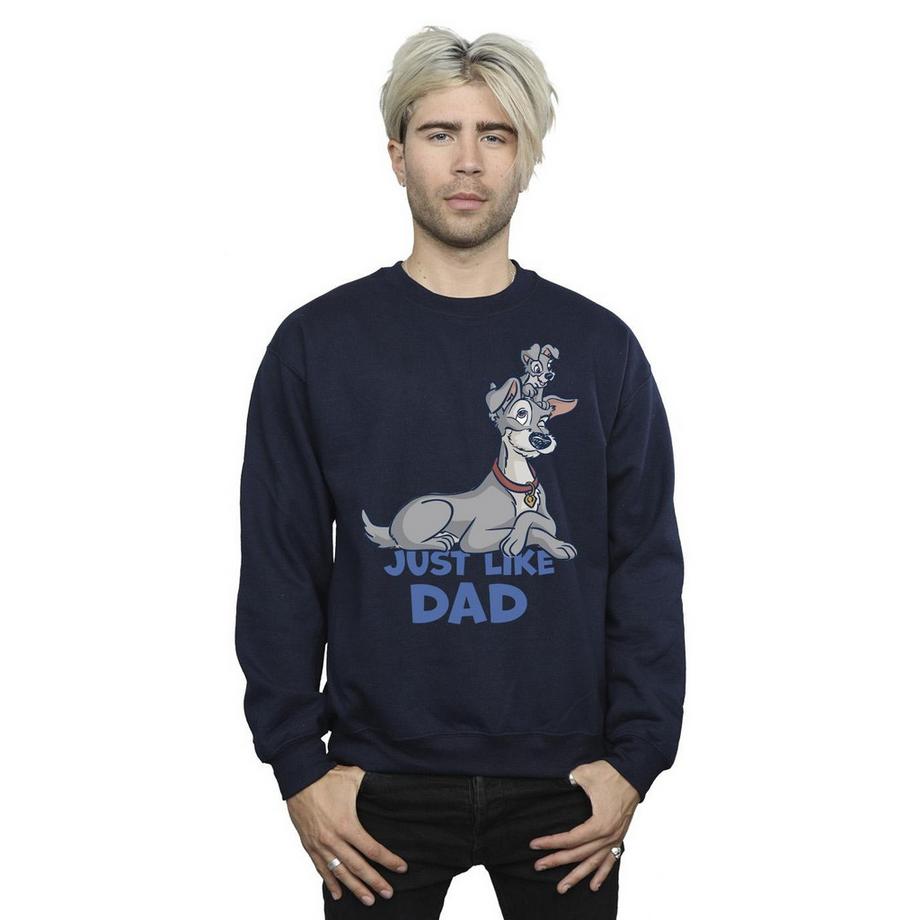 Disney Lady And The Tramp Just Like Dad Sweatshirt  