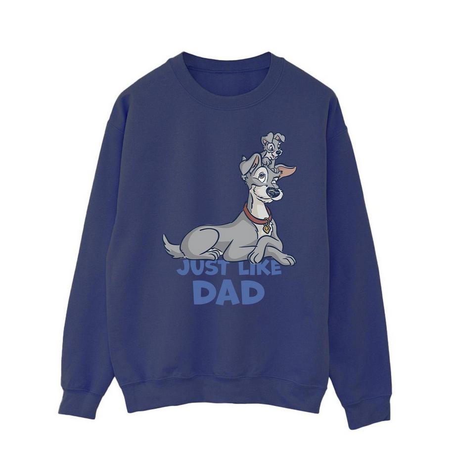 Disney Lady And The Tramp Just Like Dad Sweatshirt  