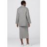HALLHUBER  Oversized Cabanjacke in recyceltem Wollflanell-Mix Silber