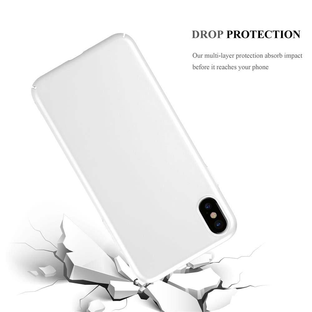 Cadorabo  Housse compatible avec Apple iPhone XS MAX - Hard Case Coque de protection d'aspect métallique contre les rayures et les chocs 