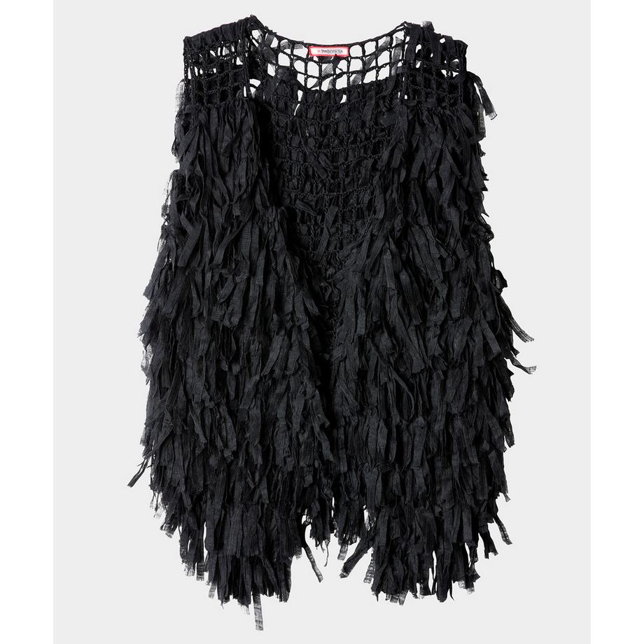 Leichte Boho-Weste mit Bändern