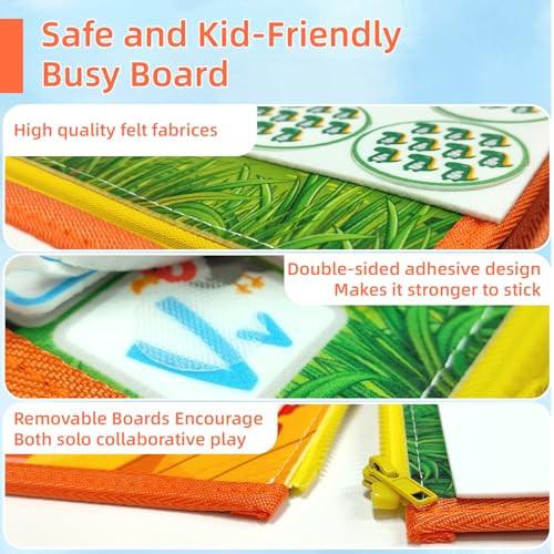 Activity-board  Tableau d'activité, jouet d'activité motorisée, jouet d'apprentissage sensoriel pour bébé, tableau d'activité motorisée pour les voyages en voiture et en avion. 