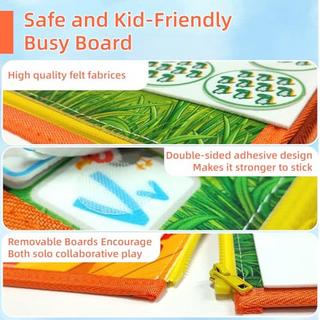 Activity-board  Tableau d'activité, jouet d'activité motorisée, jouet d'apprentissage sensoriel pour bébé, tableau d'activité motorisée pour les voyages en voiture et en avion. 