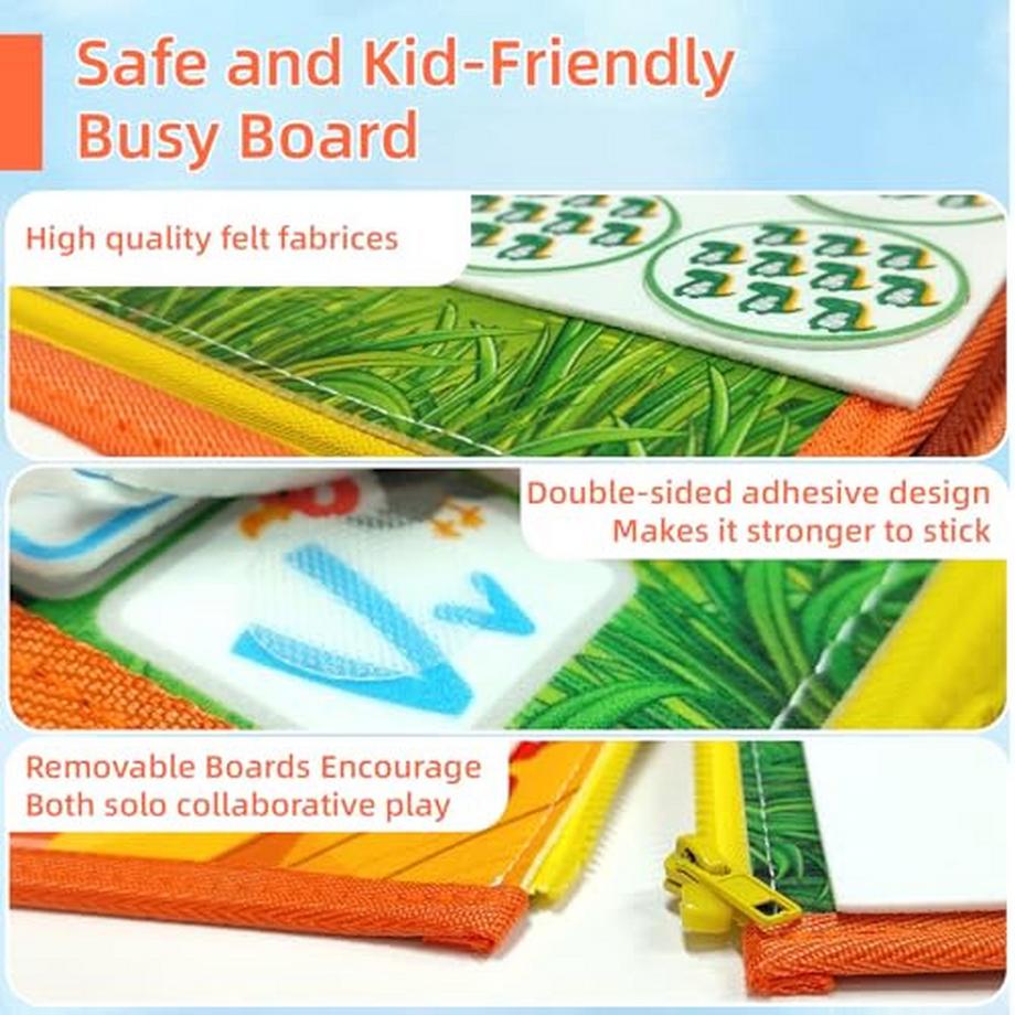 Activity-board  Busy Board Spielzeug, Activity Board Motor Activity Toy, Baby Sensory Learning Toy Motor Activity Board für Reisen Auto Flugzeug 