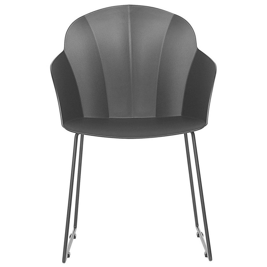 Beliani Lot de 2 chaises de salle à manger en Matière synthétique Moderne SYLVA  