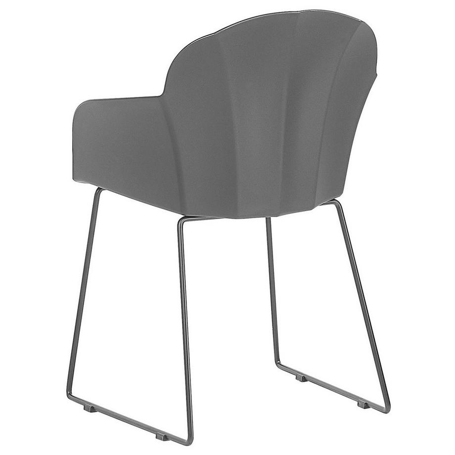 Beliani Lot de 2 chaises de salle à manger en Matière synthétique Moderne SYLVA  