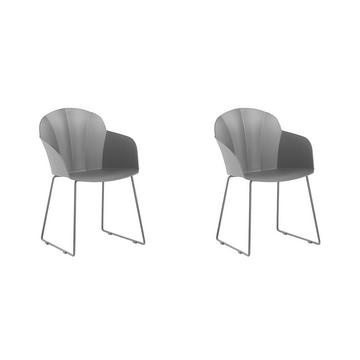 Lot de 2 chaises en Matière synthétique Moderne SYLVA