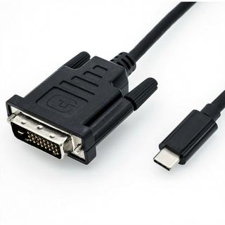 Roline  ROLINE 11.04.5830 câble vidéo et adaptateur 1 m USB Type-C DVI Noir 