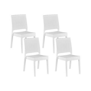 Beliani Lot de 4 chaises en Matière synthétique Moderne FOSSANO  