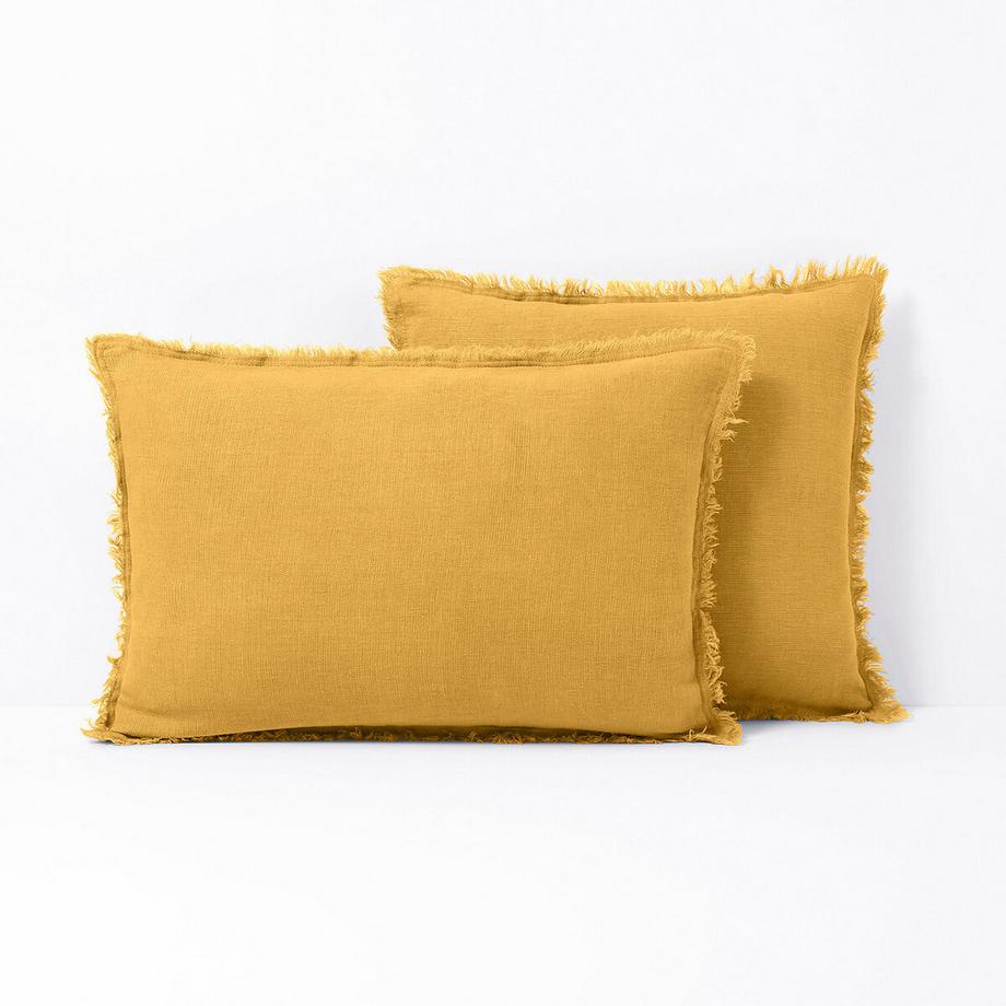La Redoute Intérieurs Housse de coussin lin lavé  