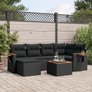 VidaXL set divano da giardino Polirattan  