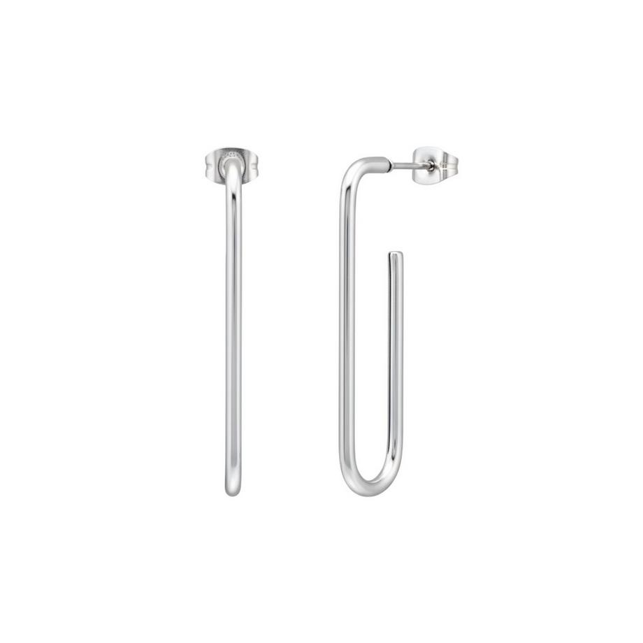 Maxte  Ohrstecker Quadratische Creolen aus Hochglanzpoliertem Edelstahl 