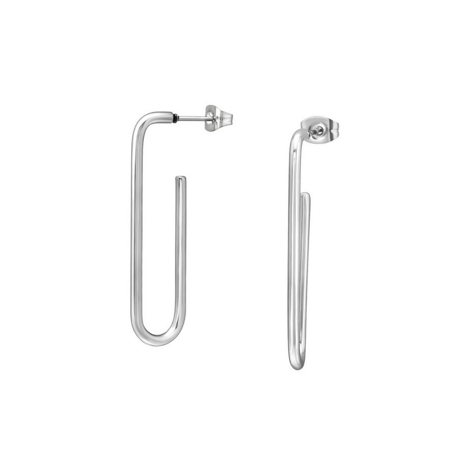 Maxte  Ohrstecker Quadratische Creolen aus Hochglanzpoliertem Edelstahl 