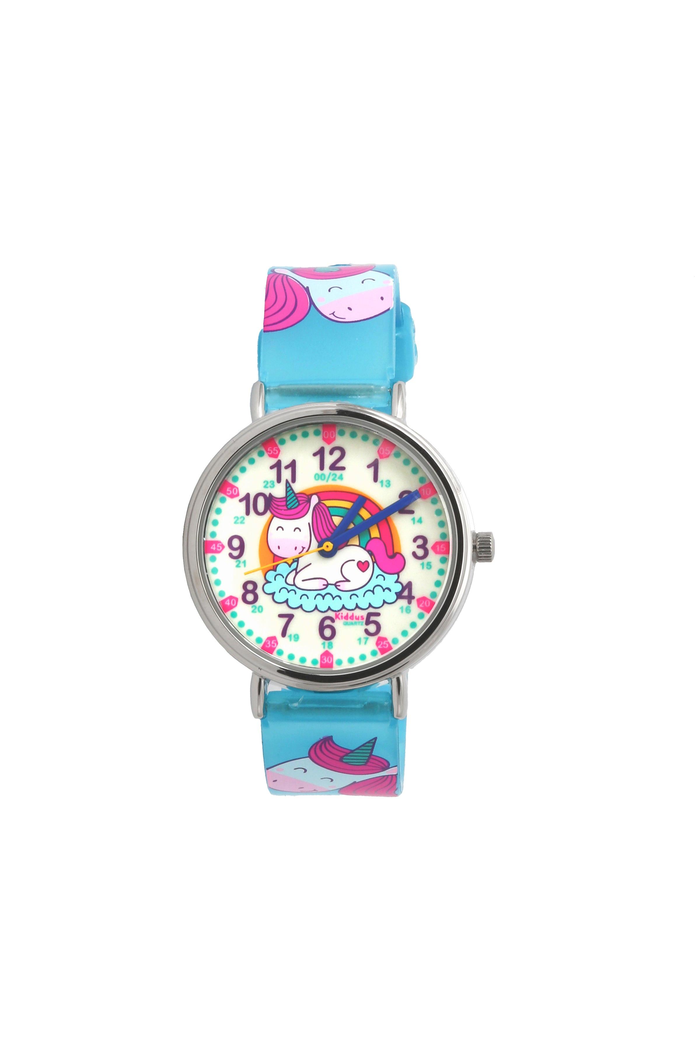 Kiddus  Time Teacher Happy Unicorn (Englisch)  Kinderuhr 