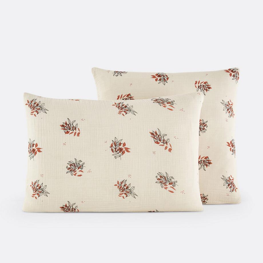 La Redoute Intérieurs Monceaux Baumwollmusselin Kissenbezug  