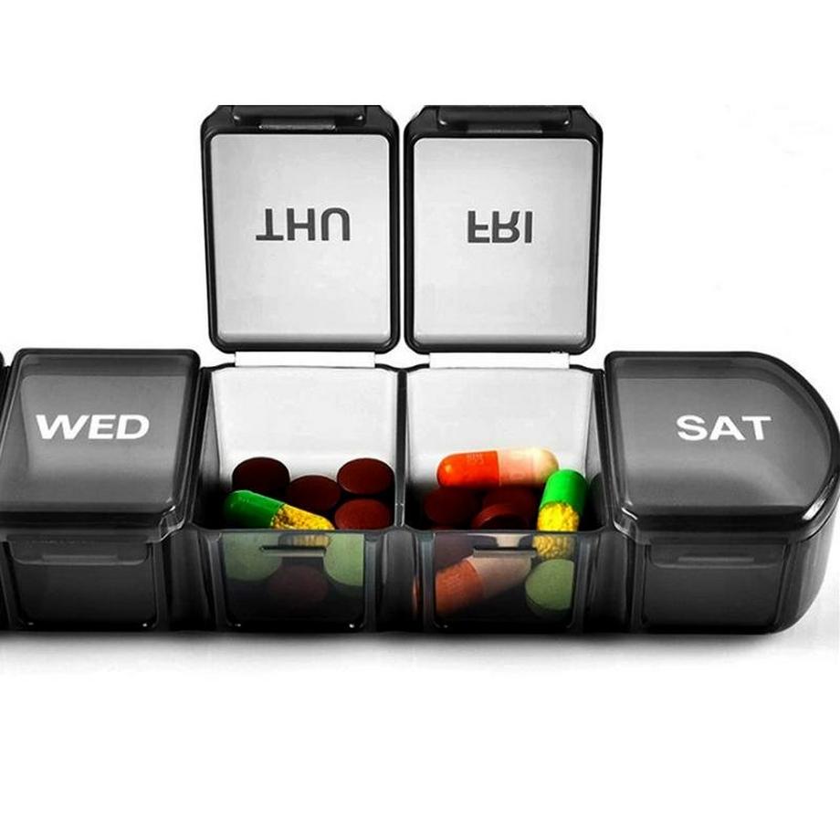 Northio  Boite doseuse pour 1 semaine de médicaments avec grands compartiments 
