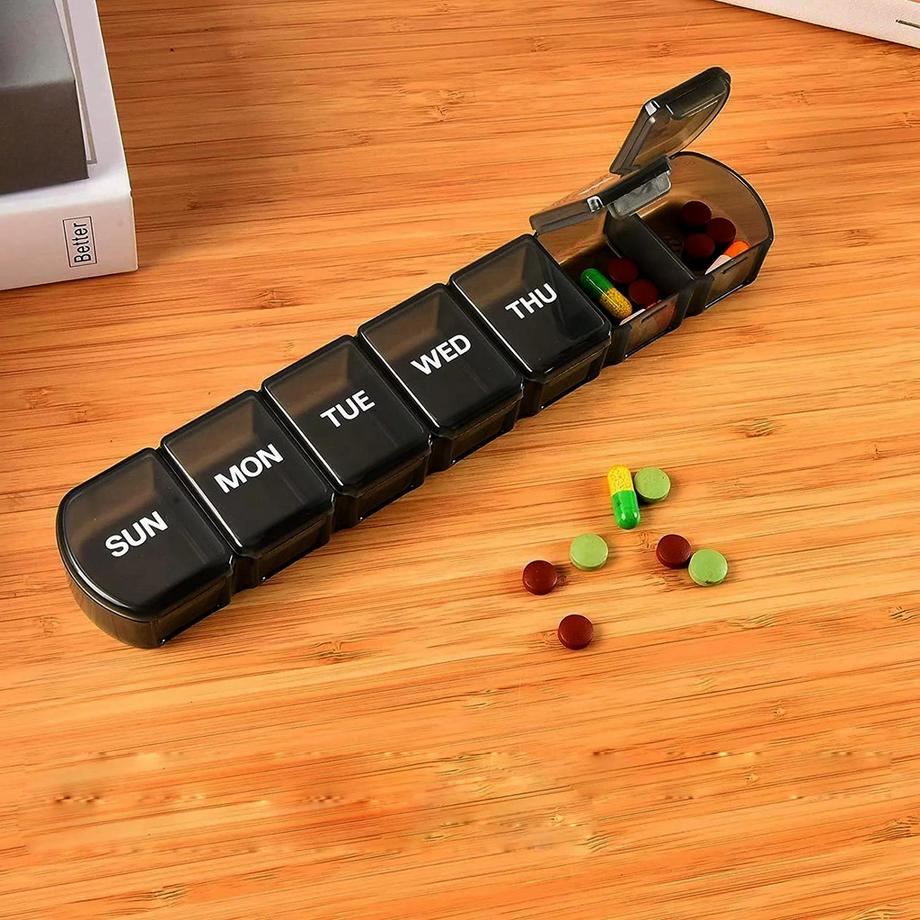 Northio  Boite doseuse pour 1 semaine de médicaments avec grands compartiments 
