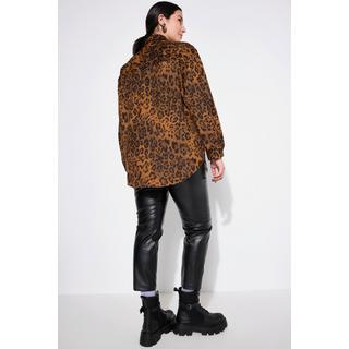 Studio Untold  Cord-Hemd, Oversize Shape, Leoprint 