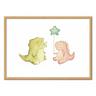 Wall Editions  Art-Poster - Baby dinosaurs - Mike Koubou - 50 x 70 cm 