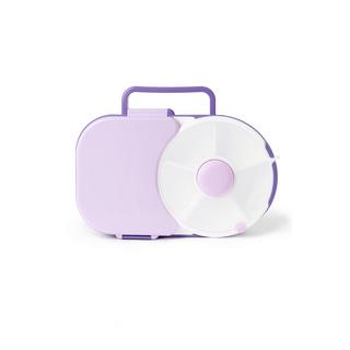 GöBe GöBe Lunchbox für Kinder mit Snackschleuder, Grape Taro  