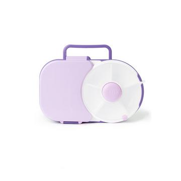 GöBe Lunchbox für Kinder mit Snackschleuder, Grape Taro