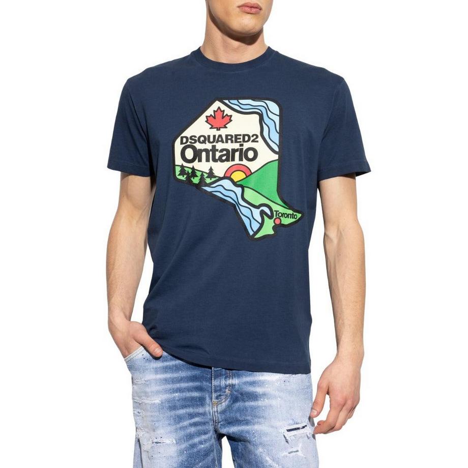DSQUARED2 T-Shirt Imprimé Graphique Ontario  
