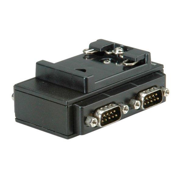 Roline  ROLINE Adaptateur USB 2.0 vers RS232 pour rail DIN, 4 ports 