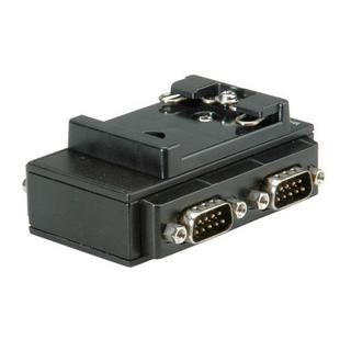 Roline  ROLINE USB 2.0 to RS232 Adapter, for DIN Rail 4 Ports Nero 