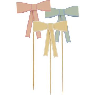 Cake Toppers Noeuds Pastels