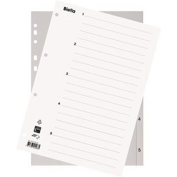 BIELLA Register PP grau A4 471405.00 1-5, Vollformat