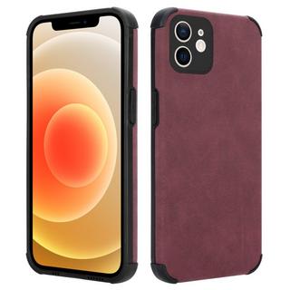 Cadorabo  Housse compatible avec Apple iPhone 12 - Coque de protection en silicone TPU avec dos en similicuir élégant 