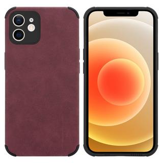 Cadorabo  Housse compatible avec Apple iPhone 12 - Coque de protection en silicone TPU avec dos en similicuir élégant 