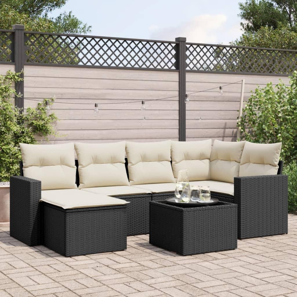 VidaXL set divano da giardino Polirattan  