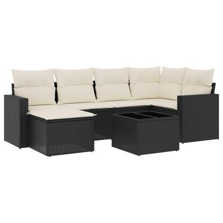 VidaXL set divano da giardino Polirattan  