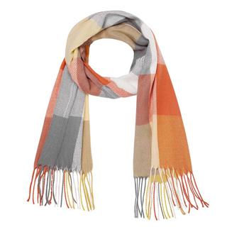 Only-bags.store Karierter Oversized Quadratischer Decken Schal Fransen  