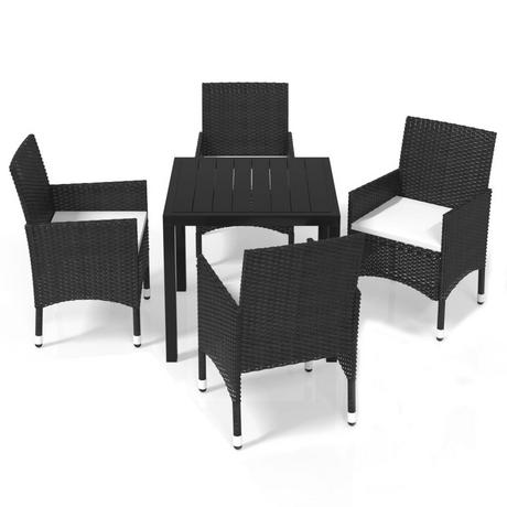 VidaXL Essgruppe poly-rattan  