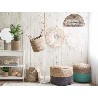 Beliani Pouf aus Baumwolle Skandinavisch KIRAMA  