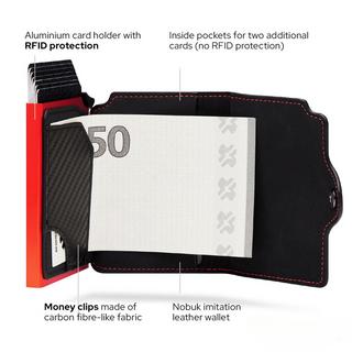 Only-bags.store ID-Karten- und Ausweishalter mit RFID-Schutz und Geldklammer  