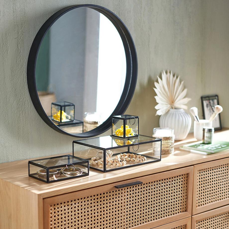 La Redoute Intérieurs Miroir rond noir Ø55 cm  