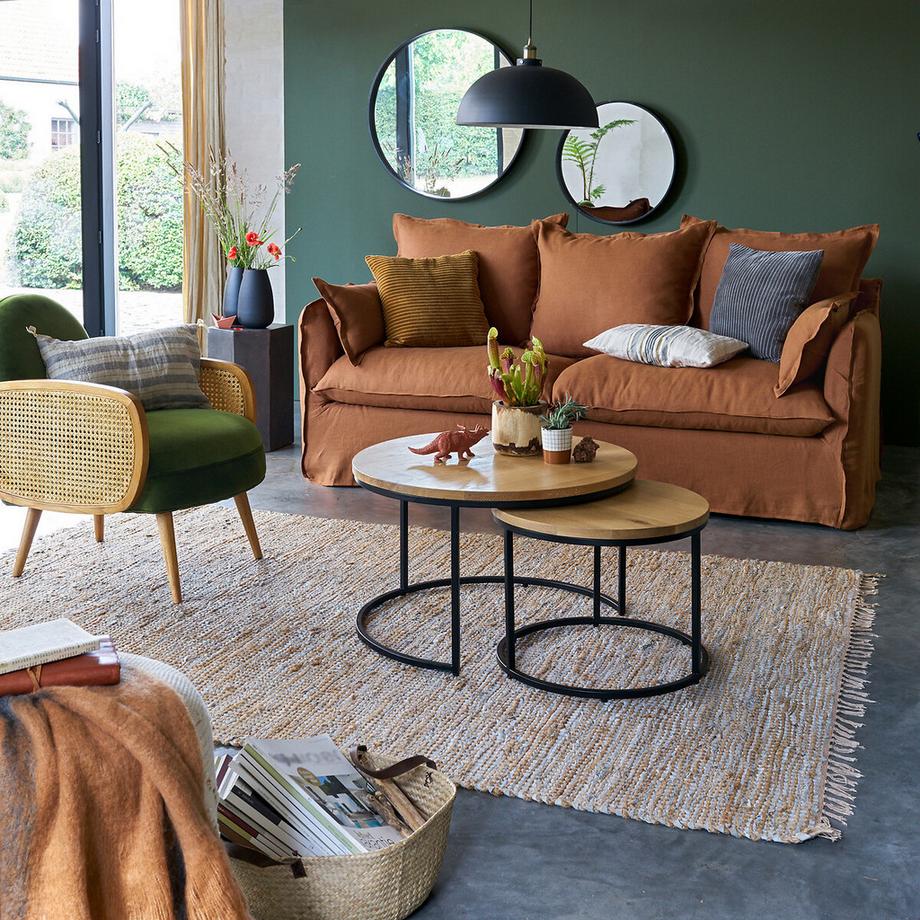 La Redoute Intérieurs Miroir rond noir Ø55 cm  