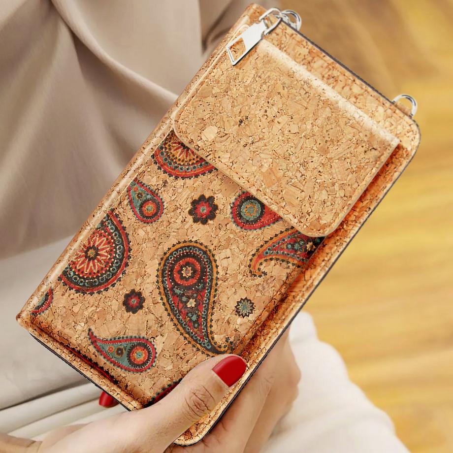 Avizar CorkArt Borsa Telefono Tessuto Sughero  