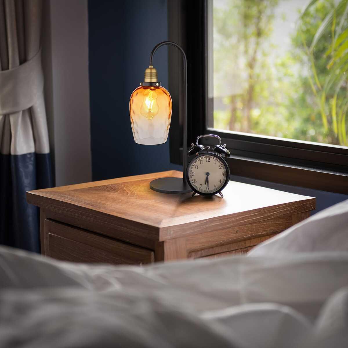 mutoni light Lampe de table Salvy métal noir mat 1xE27  