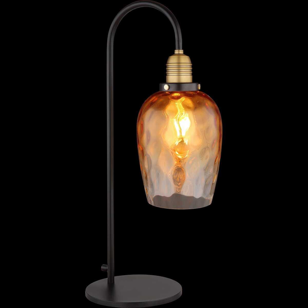 mutoni light Lampe de table Salvy métal noir mat 1xE27  