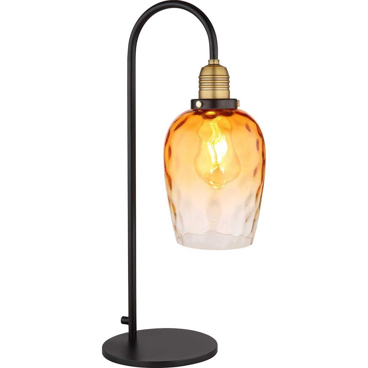 mutoni light Lampe de table Salvy métal noir mat 1xE27  