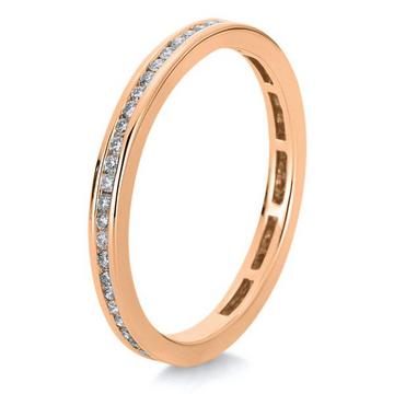 Mémoire-Ring 750/18K Rotgold Diamant 0.31ct.