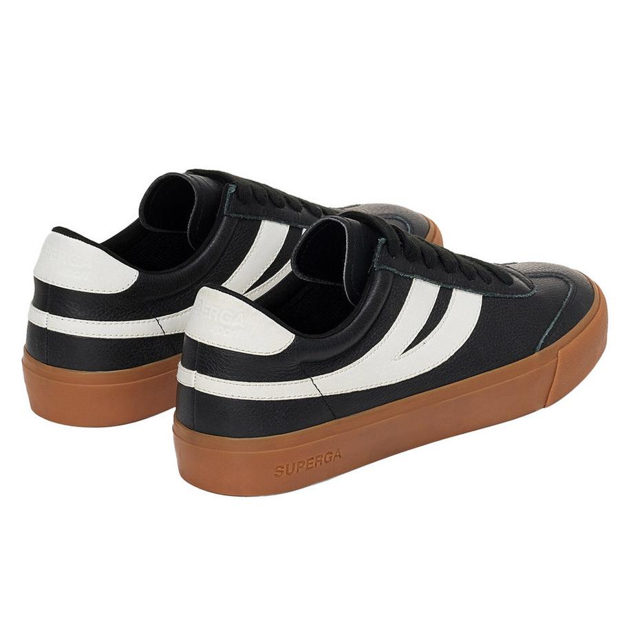 SUPERGA  Sneaker 4834 Club S Swallow, Kontrast Detail, Veganes Leder 