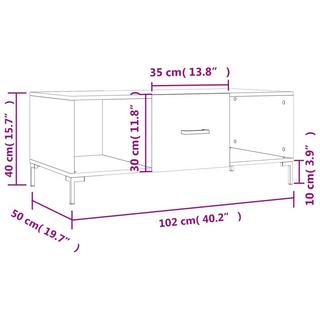 VidaXL Couchtisch holzwerkstoff  